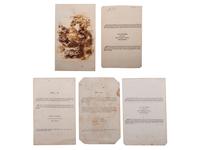 [SLAVERY & ABOLITION]. A group of 5 CDVs of "Slave Children of New Orleans," comprising: