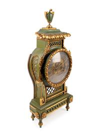 A Swedish Neoclassical Painted Bracket Clock and Bracket — THE CLOCK EARLY 19TH CENTURY
