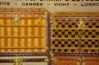 A Hand-Painted Canvas Louis Vuitton Advertising Panel