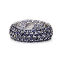 WHITE GOLD, IOLITE, AND DIAMOND BRACELET