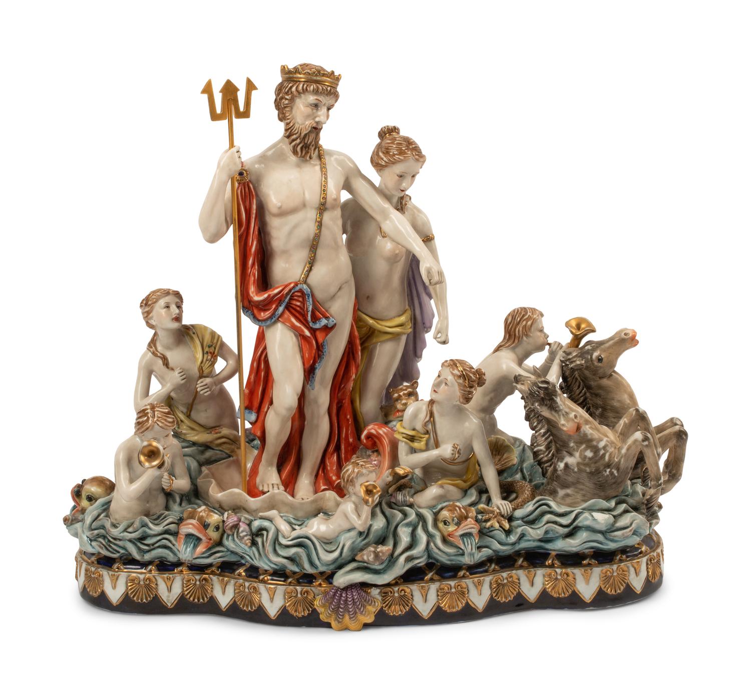 A German Porcelain Figural Group