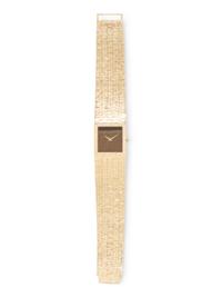 PIAGET, REF. 9133A6 18K YELLOW GOLD AND TIGER'S EYE WATCH