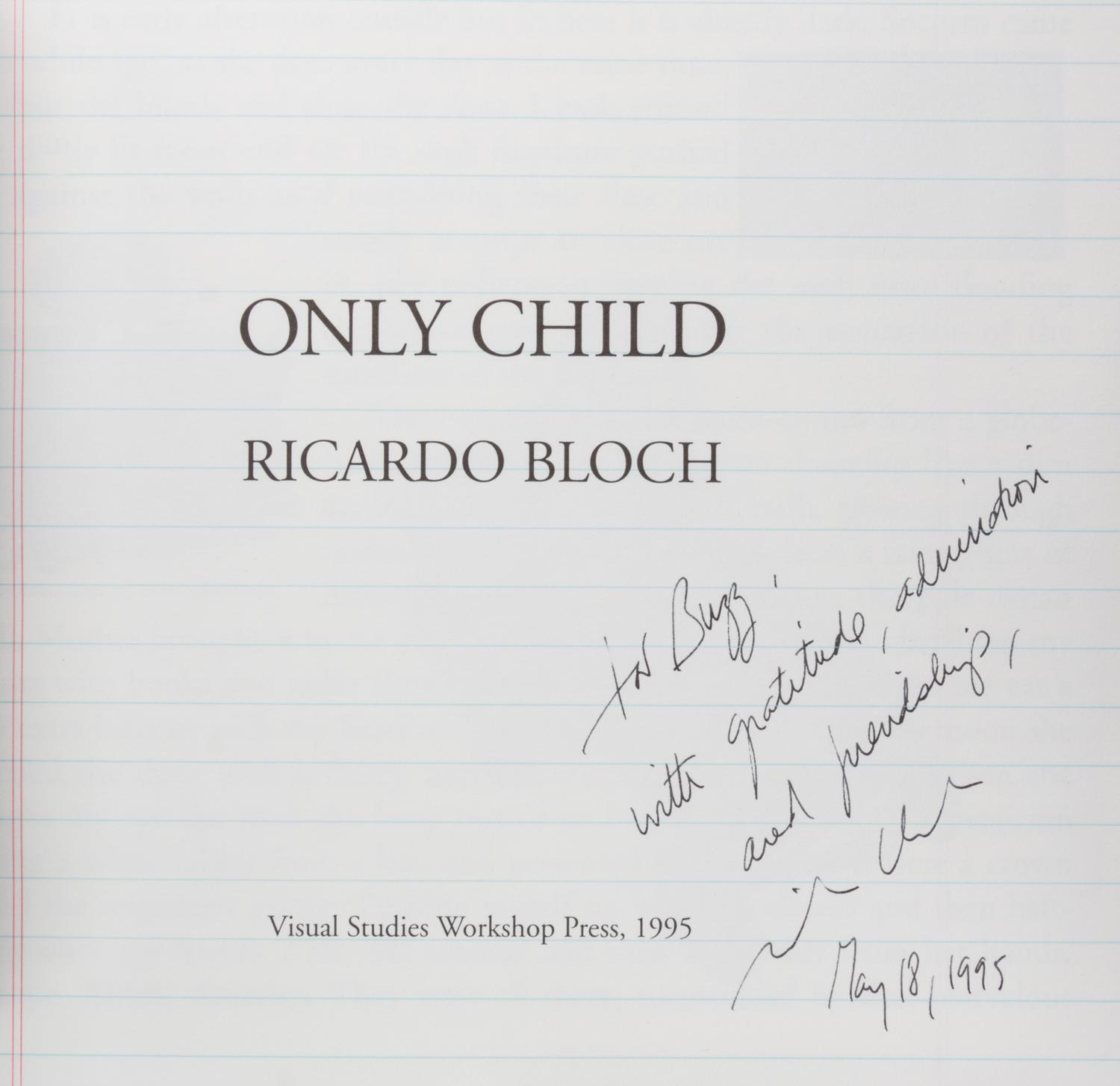 BLOCH, RICARDO A group of four works.