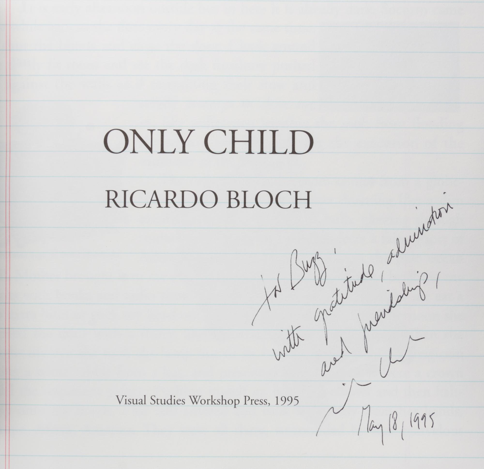 BLOCH, RICARDO A group of four works.