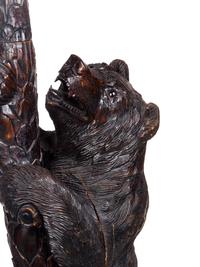 A Black Forest Carved Wood Hall Tree