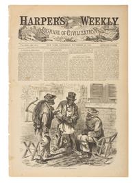 [CIVIL WAR - ART]. A group of 8 engravings, including Harper's Weekly illustrations, comprising: