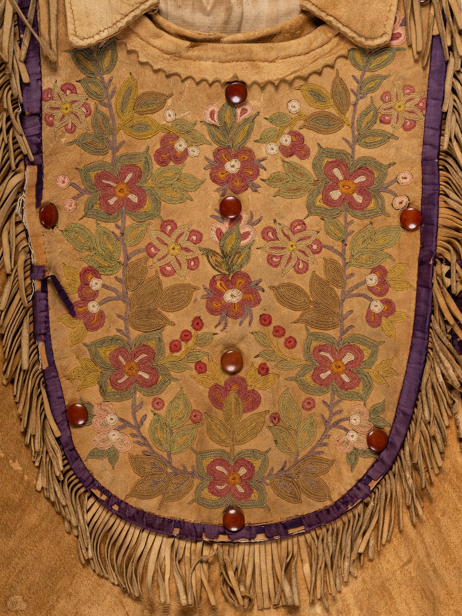 Metis Embroidered Hide Jacket