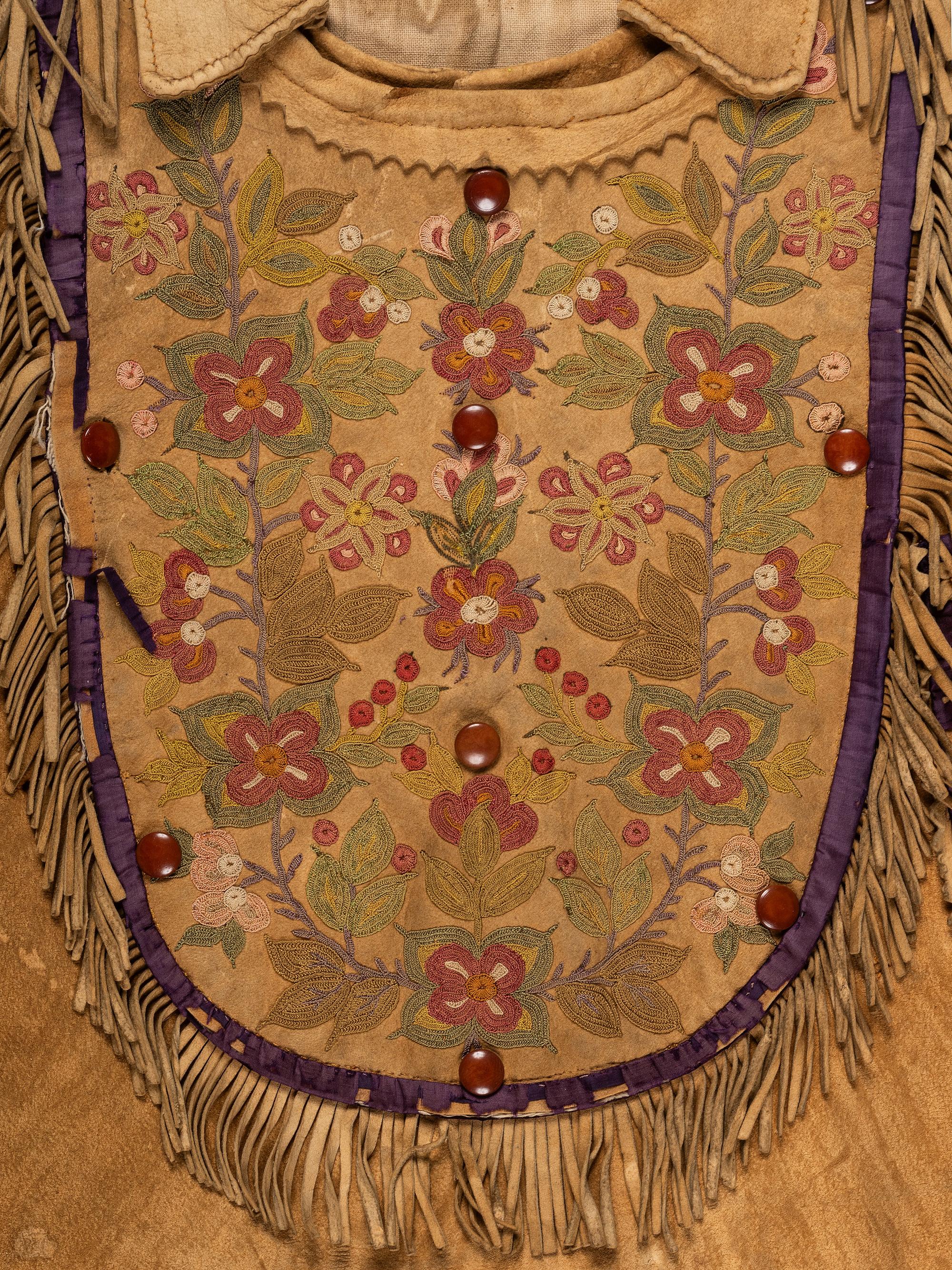 Metis Embroidered Hide Jacket