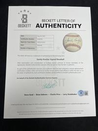 A Sandy Koufax Single Signed Autograph Baseball (Beckett Authentication Services)