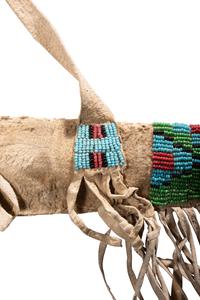Sioux Child's Rifle Scabbard, with Toy Wood Rifle