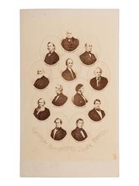 [ABOLITION]. Eminent Opponents of Slave Power . CDV featuring 12 abolitionists. N.p., ca 1864.