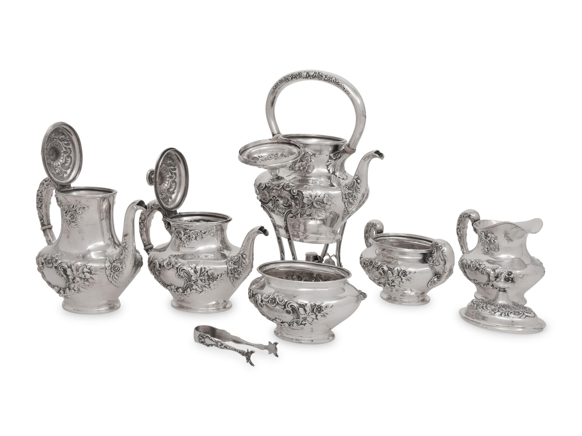 An American Silver Seven-Piece Tea and Coffee Service