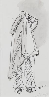 Girl Putting on a Coat, 1975