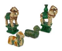 Four Chinese Glazed Pottery Articles — 19TH/20TH CENTURY