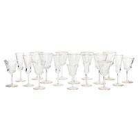 A Saint-Louis Cut Glass Stemware Service