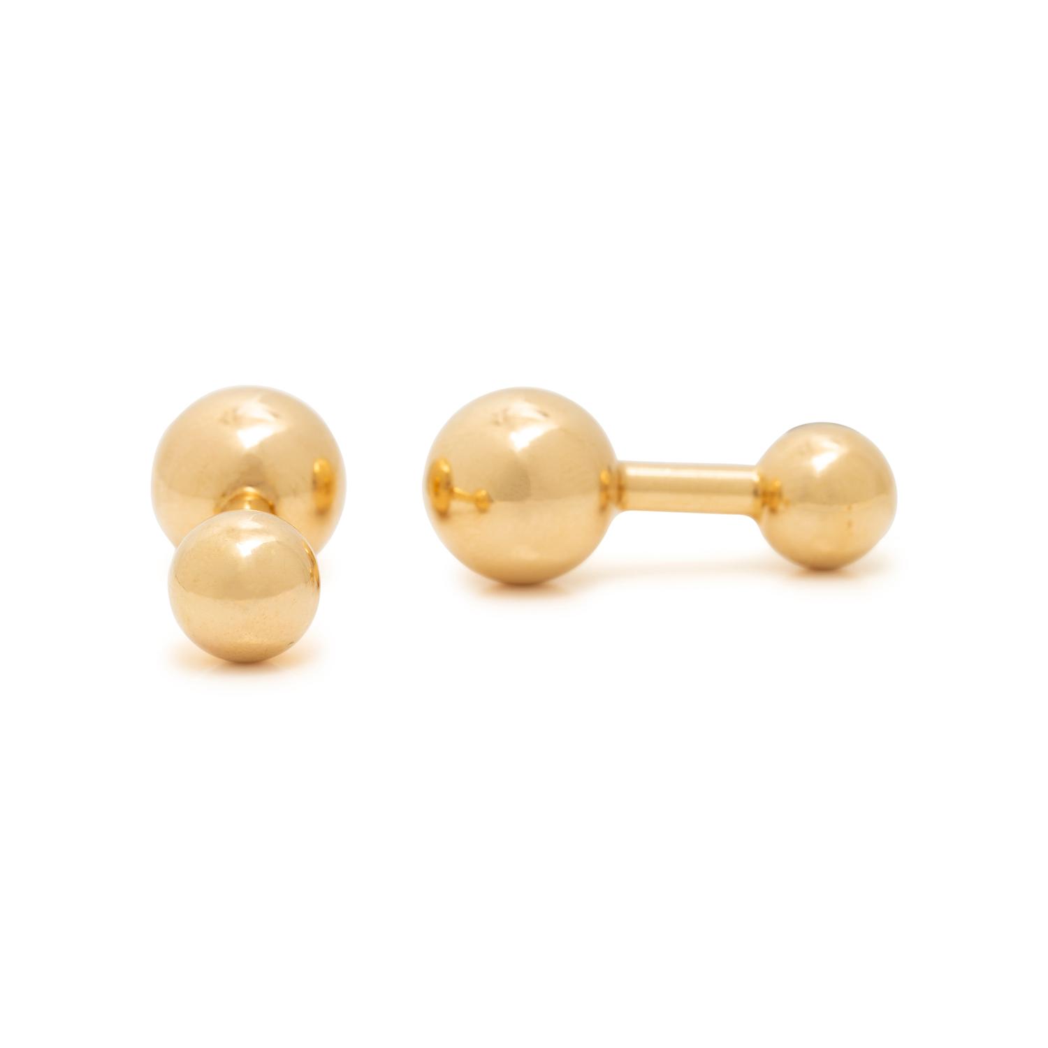 TIFFANY & CO., YELLOW GOLD CUFFLINKS