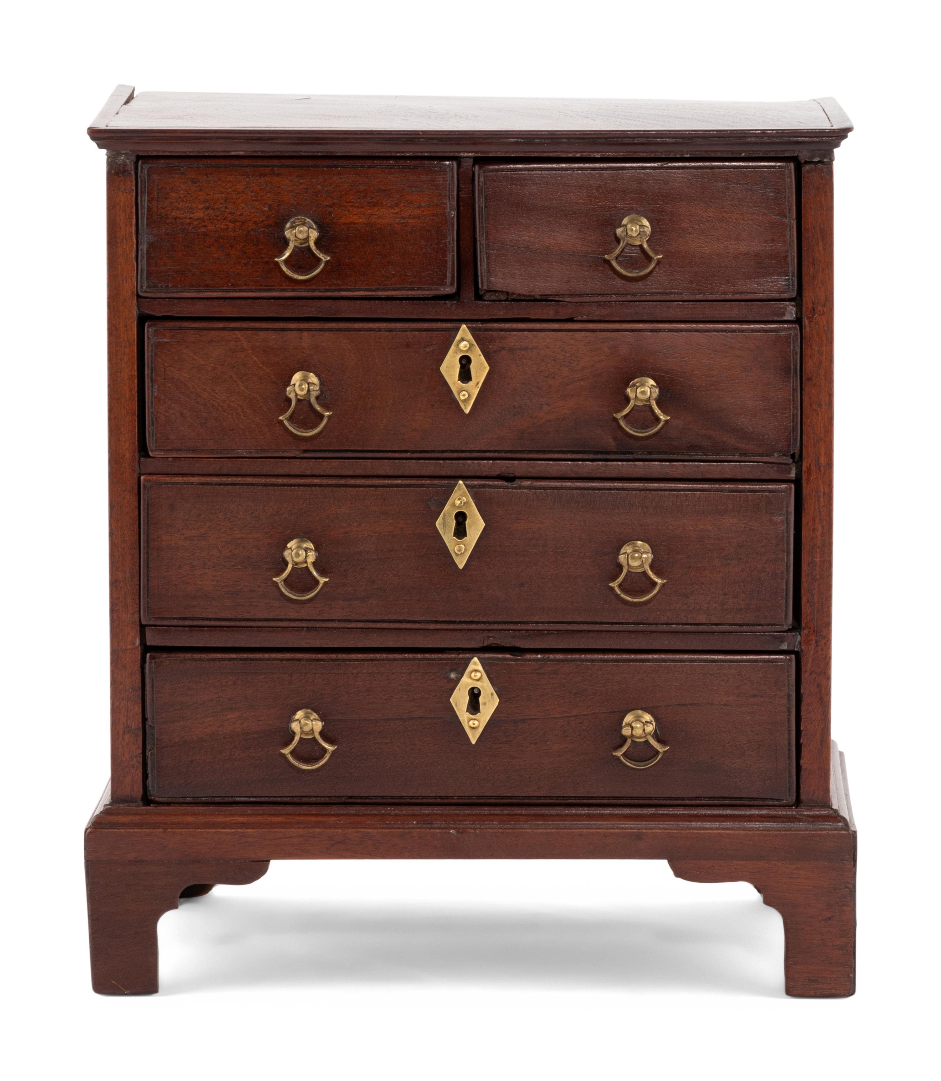 A George III Mahogany Diminutive Chest of Drawers