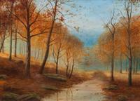 Frederick (Fritz) Stoltenberg, (Wisconsin, 1872-1925), Autumn Landscape, 1920