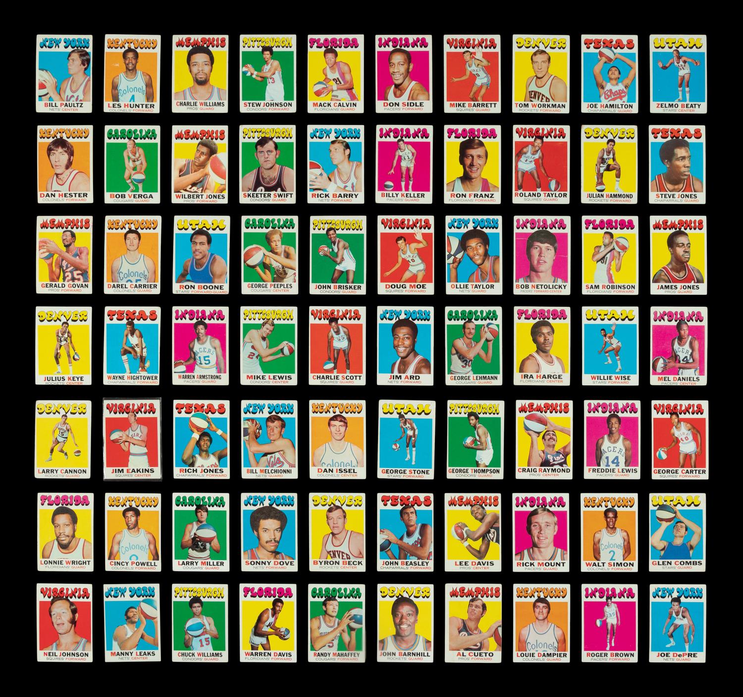 A Near Set of 1971-72 Topps Basketball Cards