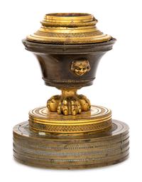 Two Pairs of Empire Gilt Bronze Candlesticks