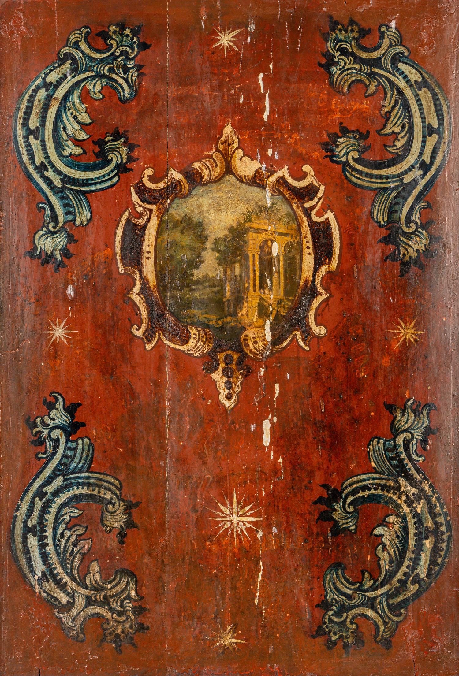 A Set of Four Italian Painted Panels