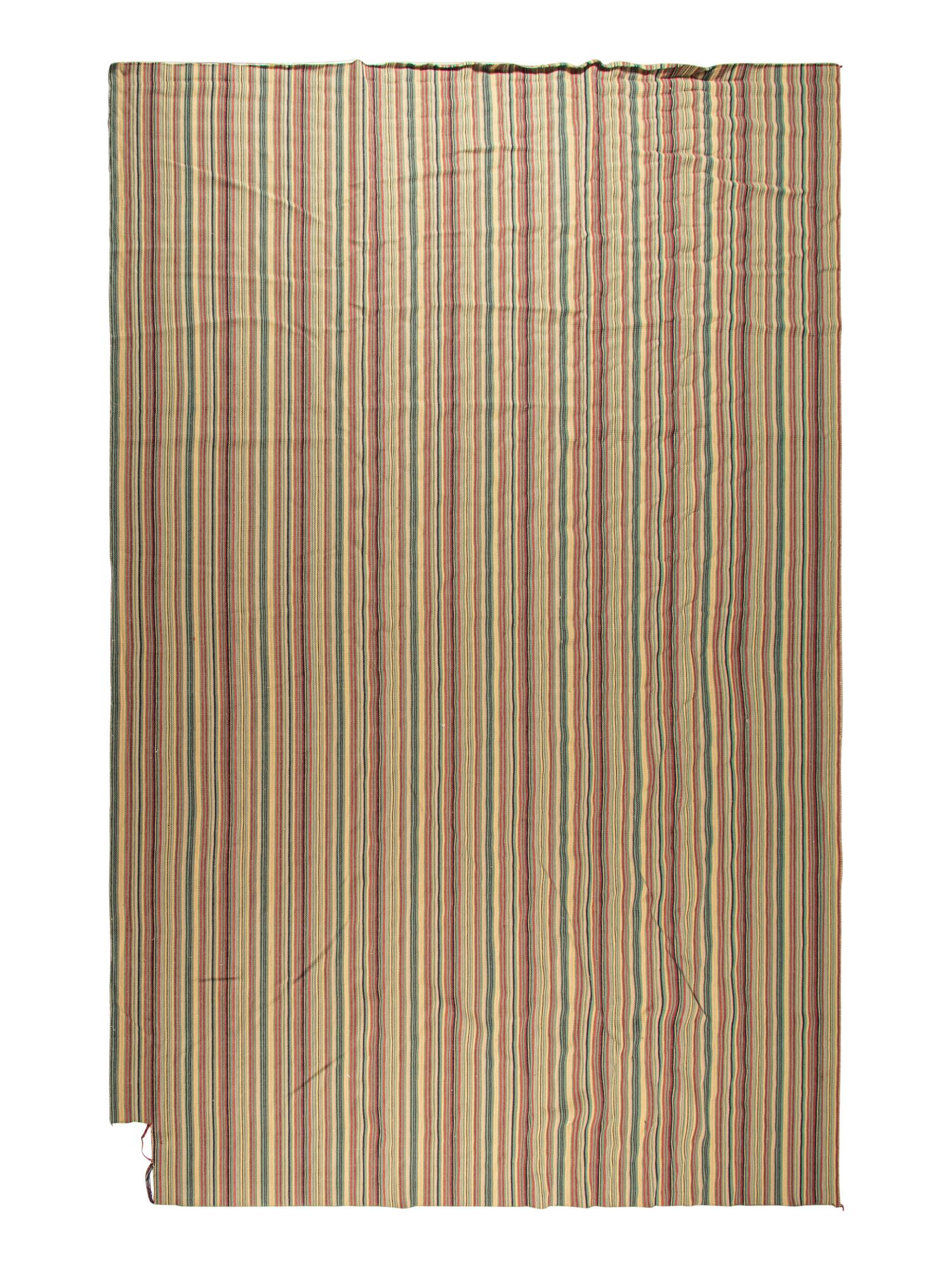 A Contemporary Striped Wool Rug