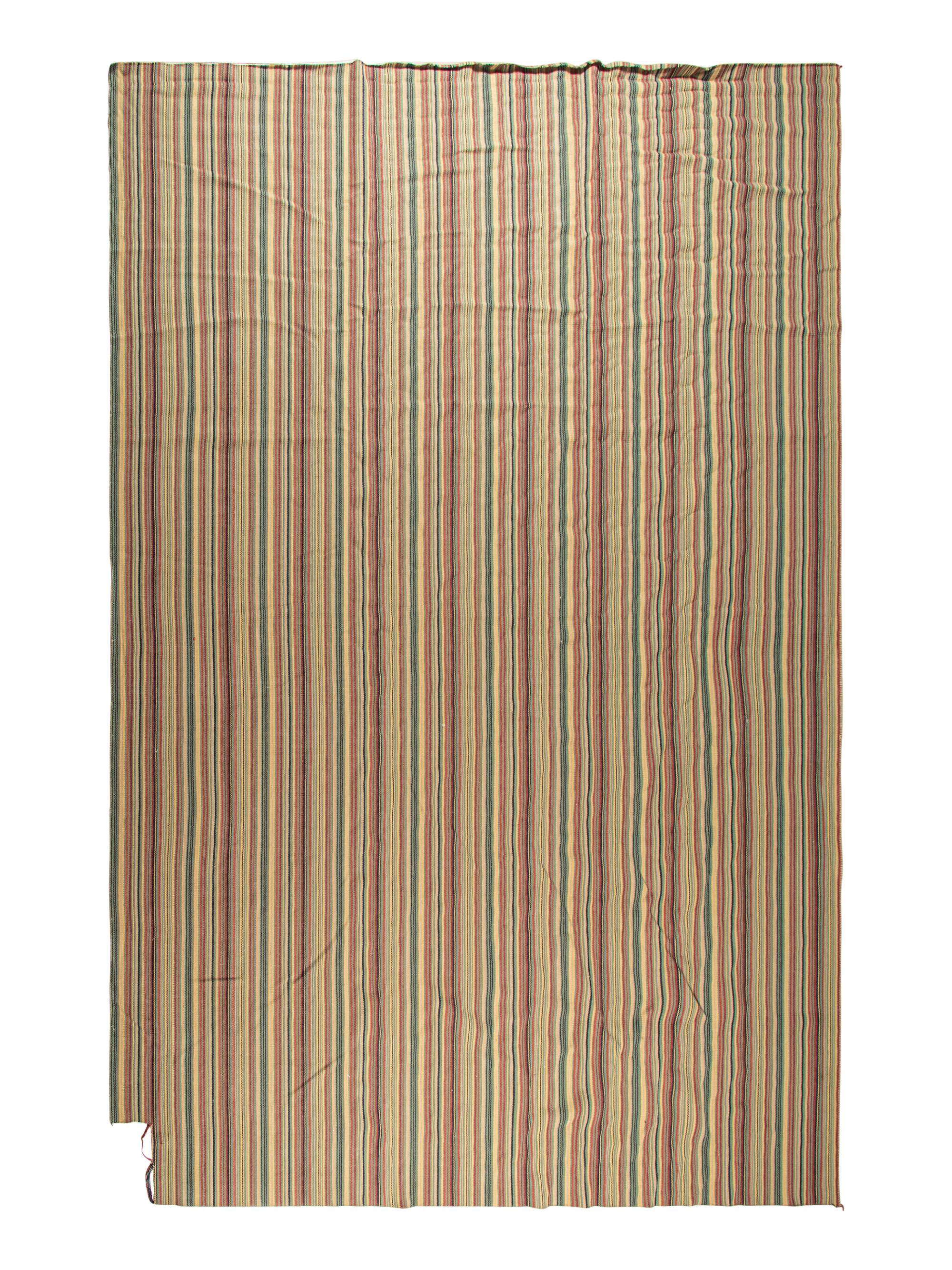 A Contemporary Striped Wool Rug