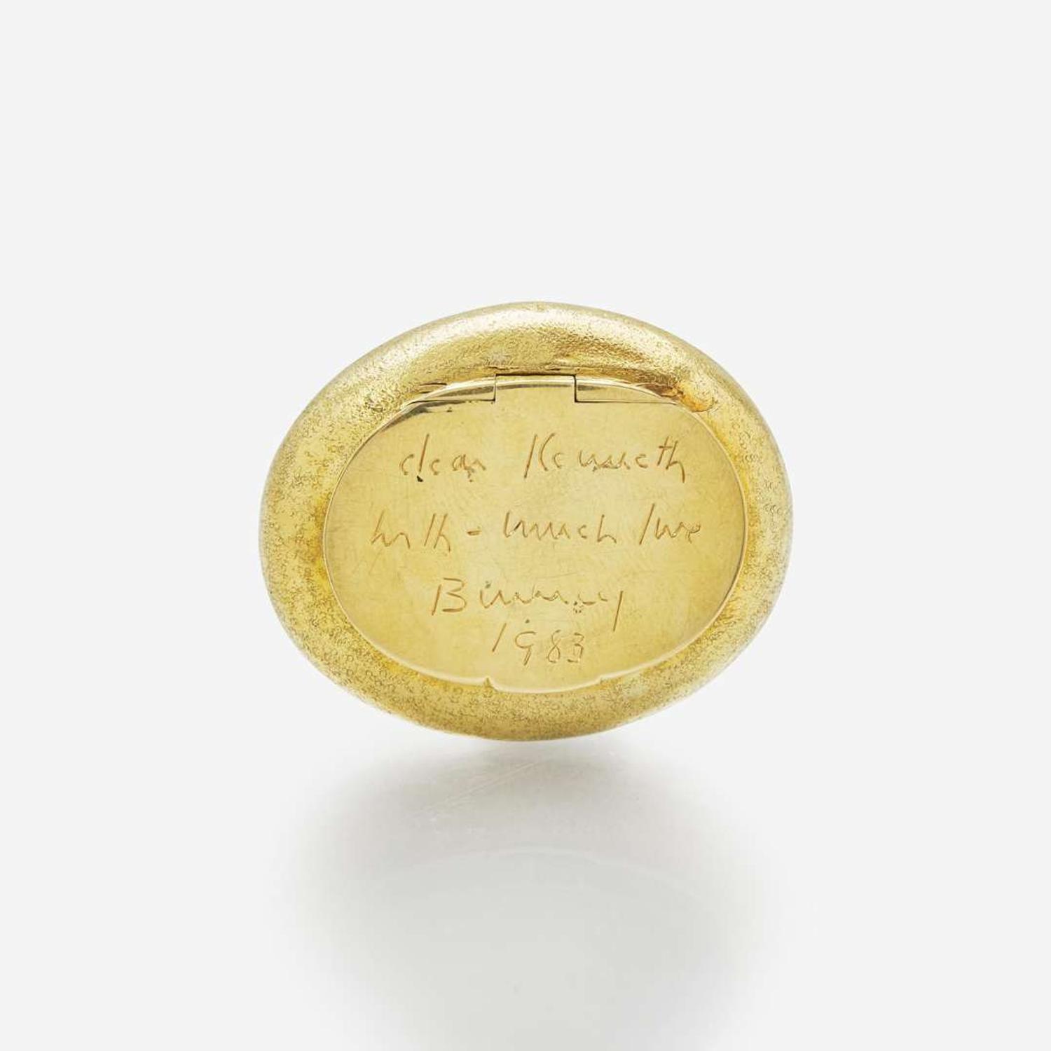 An 18K Yellow Gold Pill Box by Schlumberger for Tiffany & Co. Jean Schlumberger, Tiffany & Co.