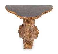 A Pair of Continental Giltwood Eagle Wall Brackets