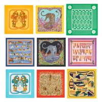 Hermès, Nine Cotton Scarves 65