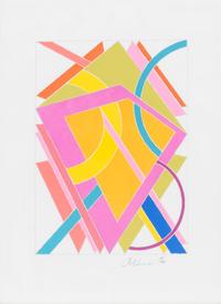 William T. Williams, (American, b. 1942), HKL Portfolio, 1970 (suite of 4)