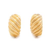CARTIER, YELLOW GOLD EARCLIPS