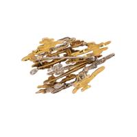 BICOLOR GOLD AND DIAMOND BROOCH
