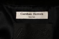 Carolina Herrera Plucked Mink Dark Green Jacket, 1980-90s