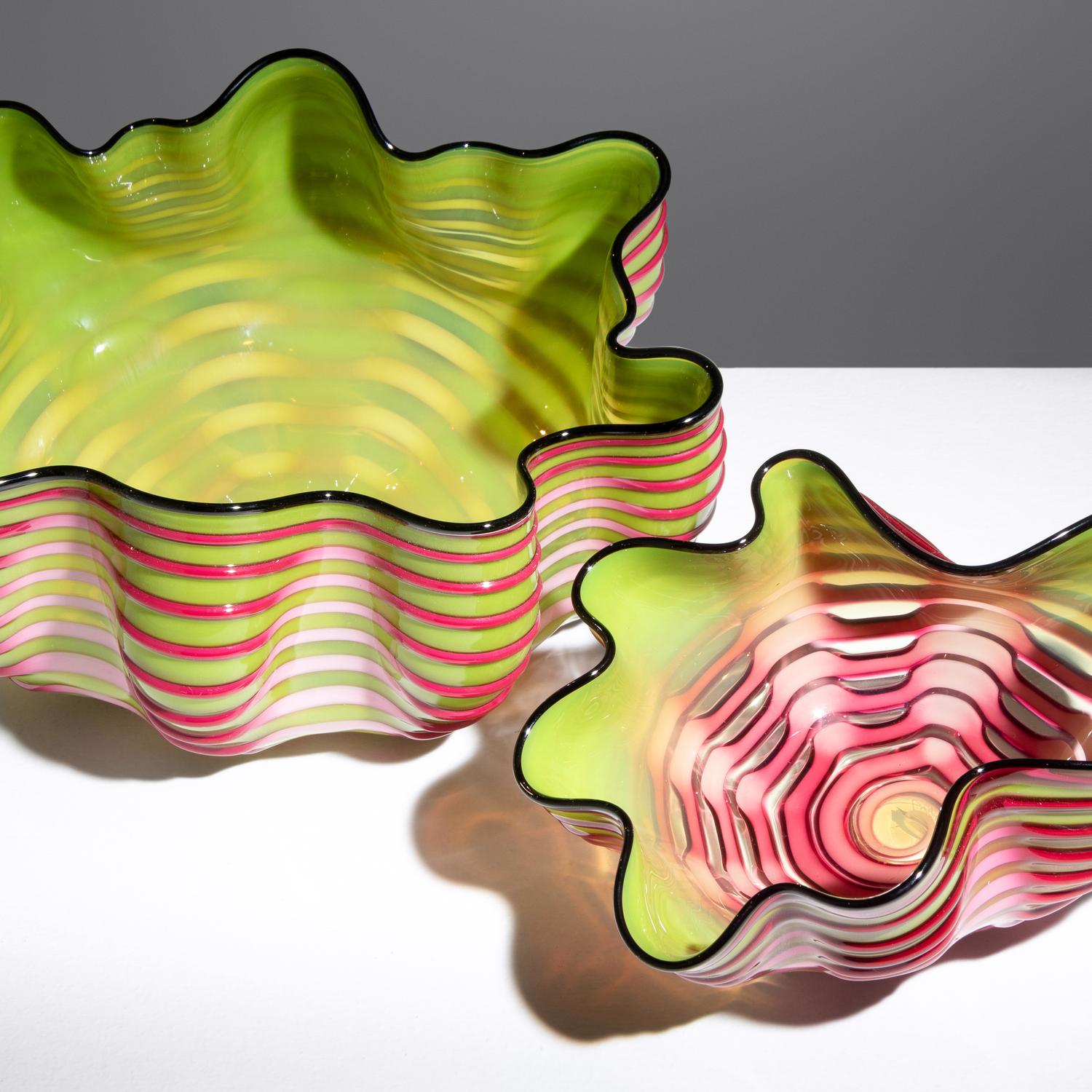 Royal Raspberry Seaform Pair, 2007 Portland Press Edition, USA