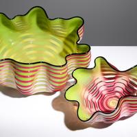 Royal Raspberry Seaform Pair, 2007 Portland Press Edition, USA