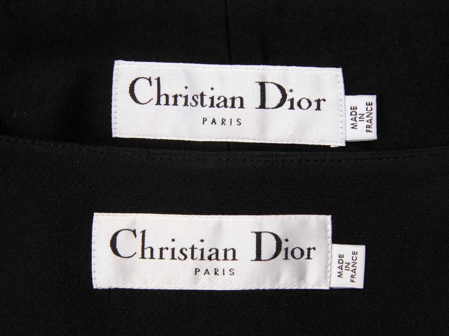 Christian Dior, Two Black Short Sleeve Tops
