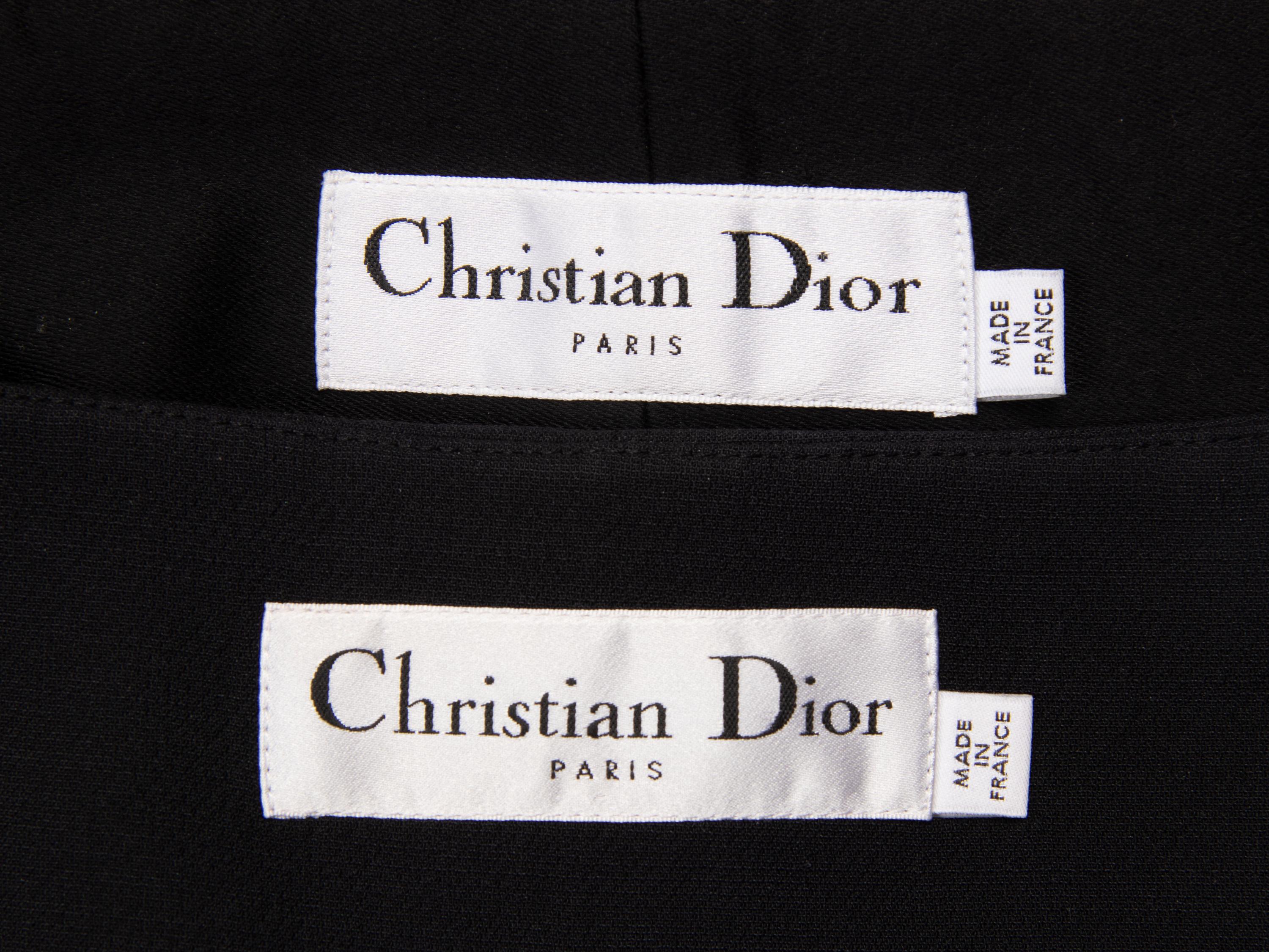 Christian Dior, Two Black Short Sleeve Tops