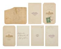 [GARDNER, Alexander]. 7 CDVs of Gardner's family and associates, incl. Philp, Addis, and Smith.