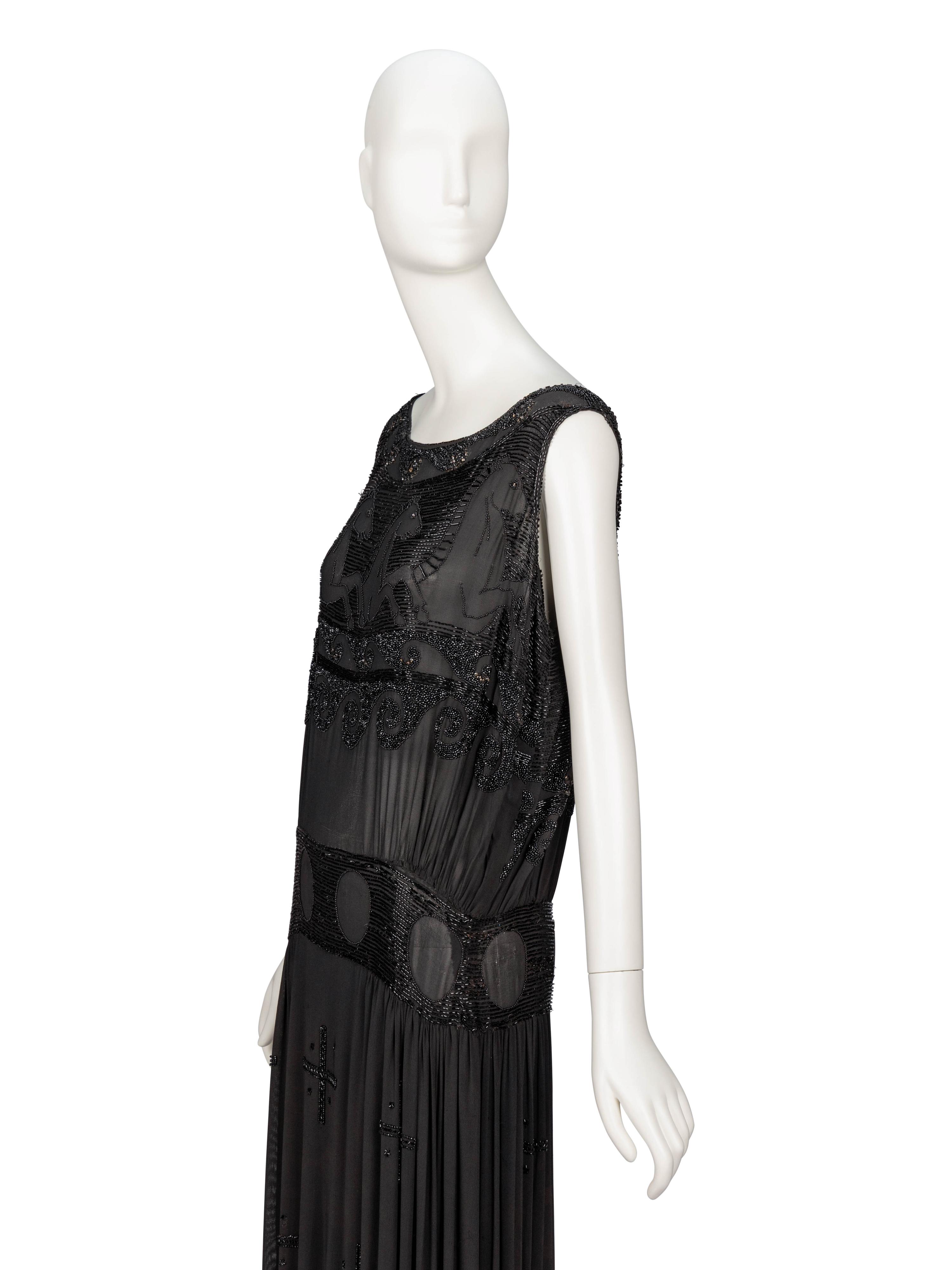 Attributed to Madeleine Vionnet, "Little Horses" Beaded Dress, 1920's
