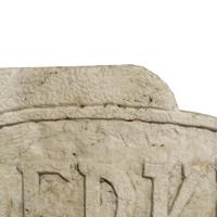 A Carved Marble Berkel Advertising Piece 30" W x 6.5" D x 14.5" H — Italy, 20th Century