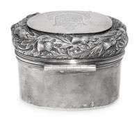 A Victorian Silver Dressing Table Casket