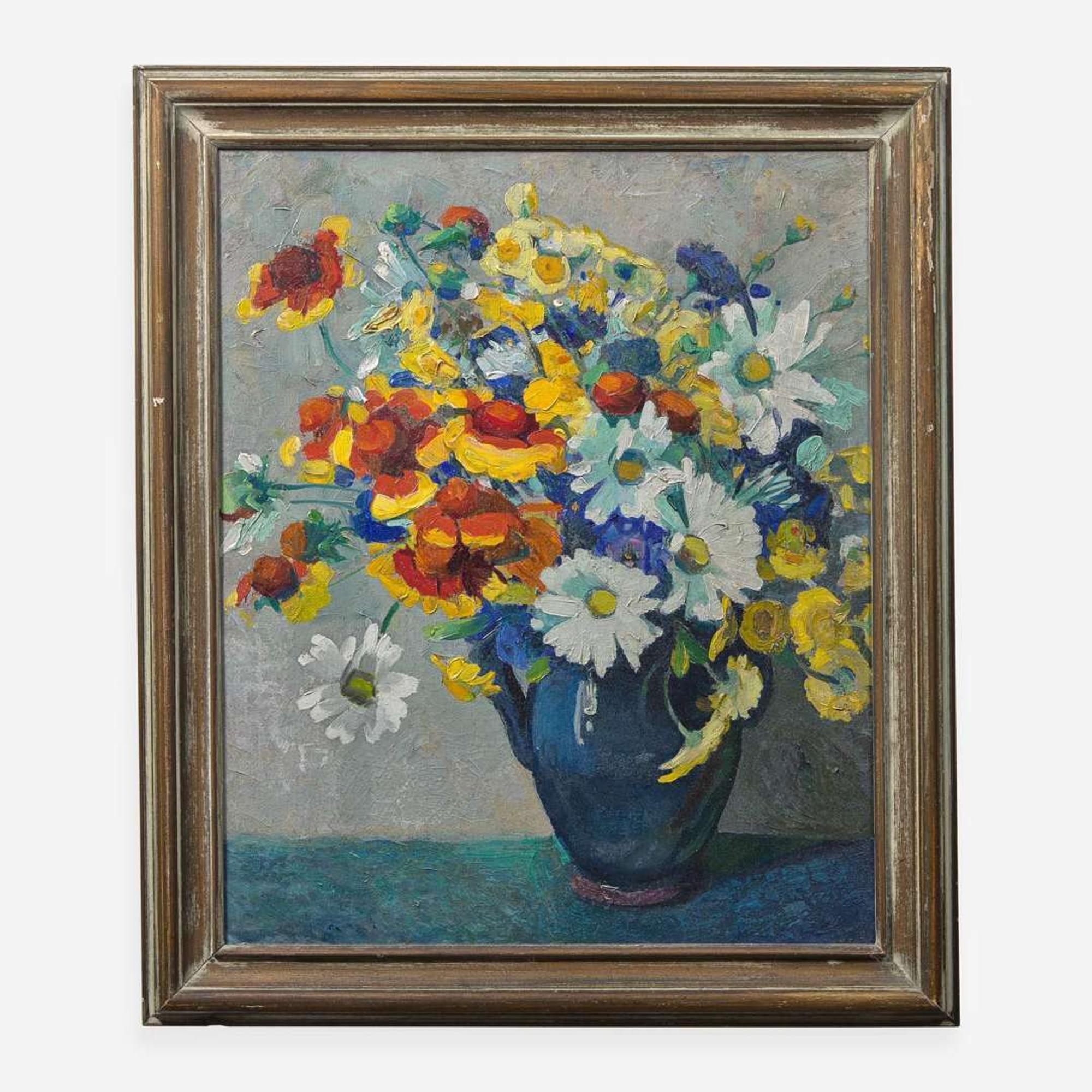 Jane Peterson (American, 1876-1965) Bouquet in Blue