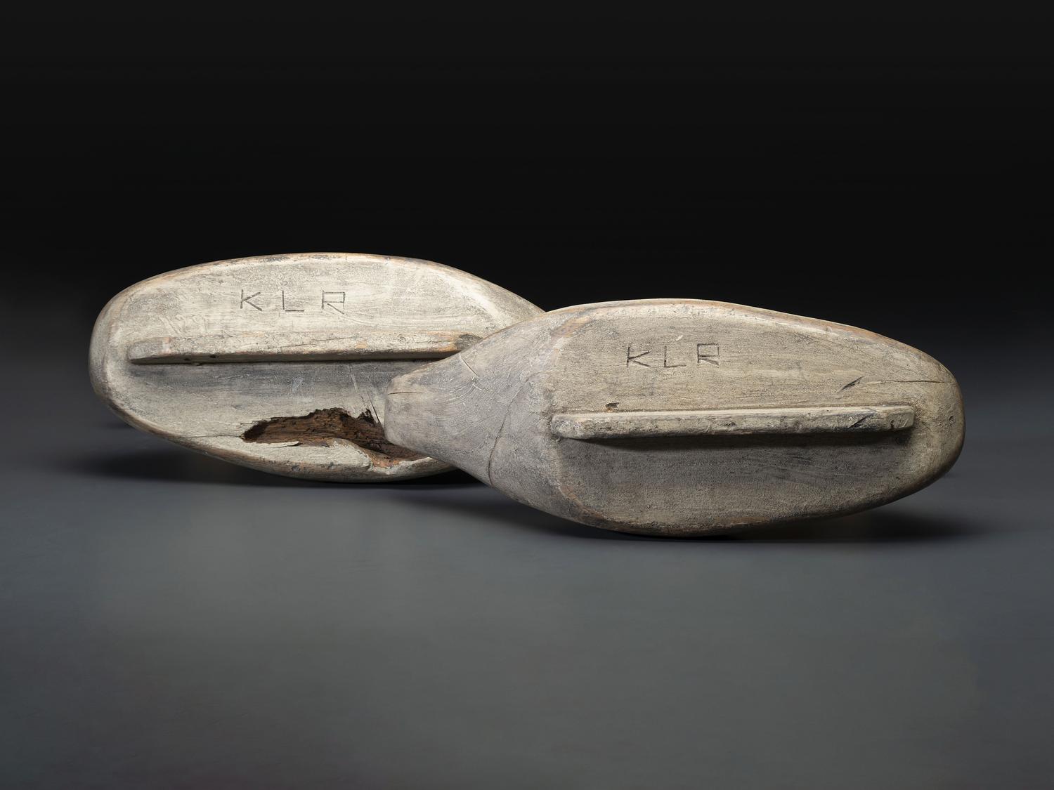 A Pair of Painted Wood Swan Decoys