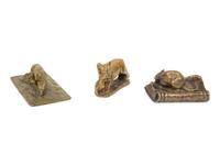 Three English Animal Paperweights