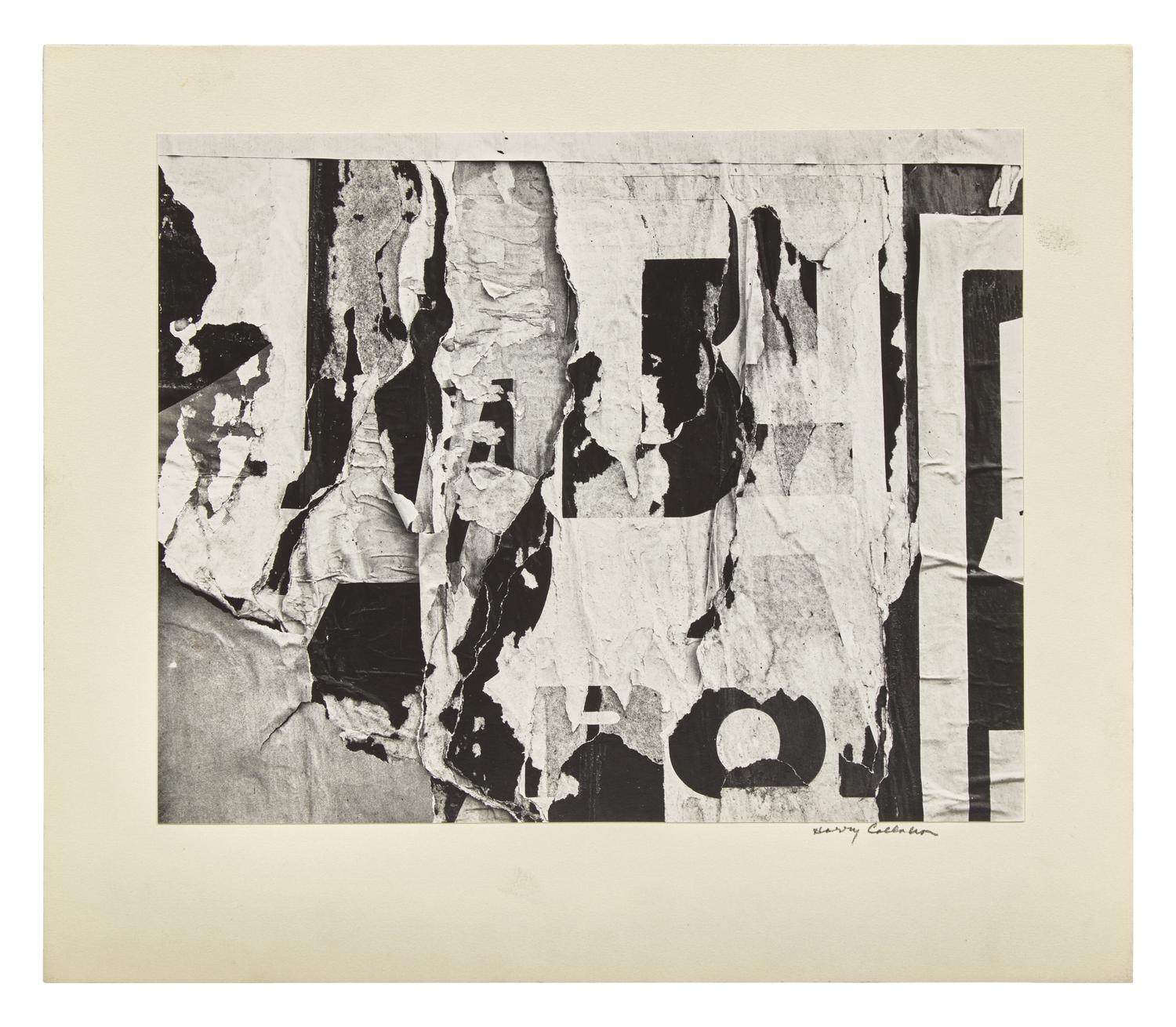 New York, 1945 and Torn Sign , 1946 (two works)