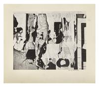 New York, 1945 and Torn Sign , 1946 (two works)