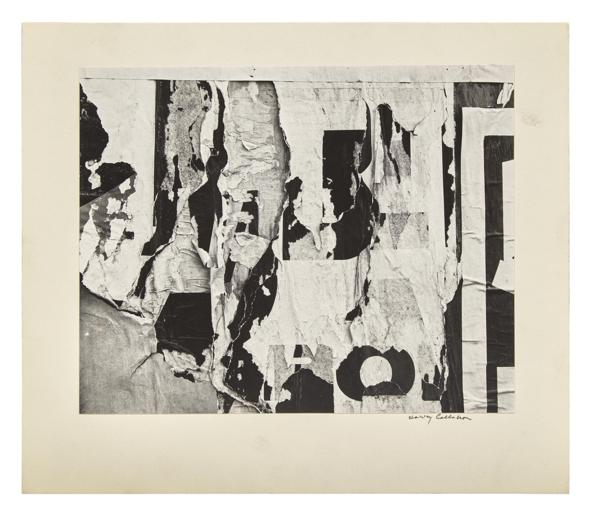 New York, 1945 and Torn Sign , 1946 (two works)