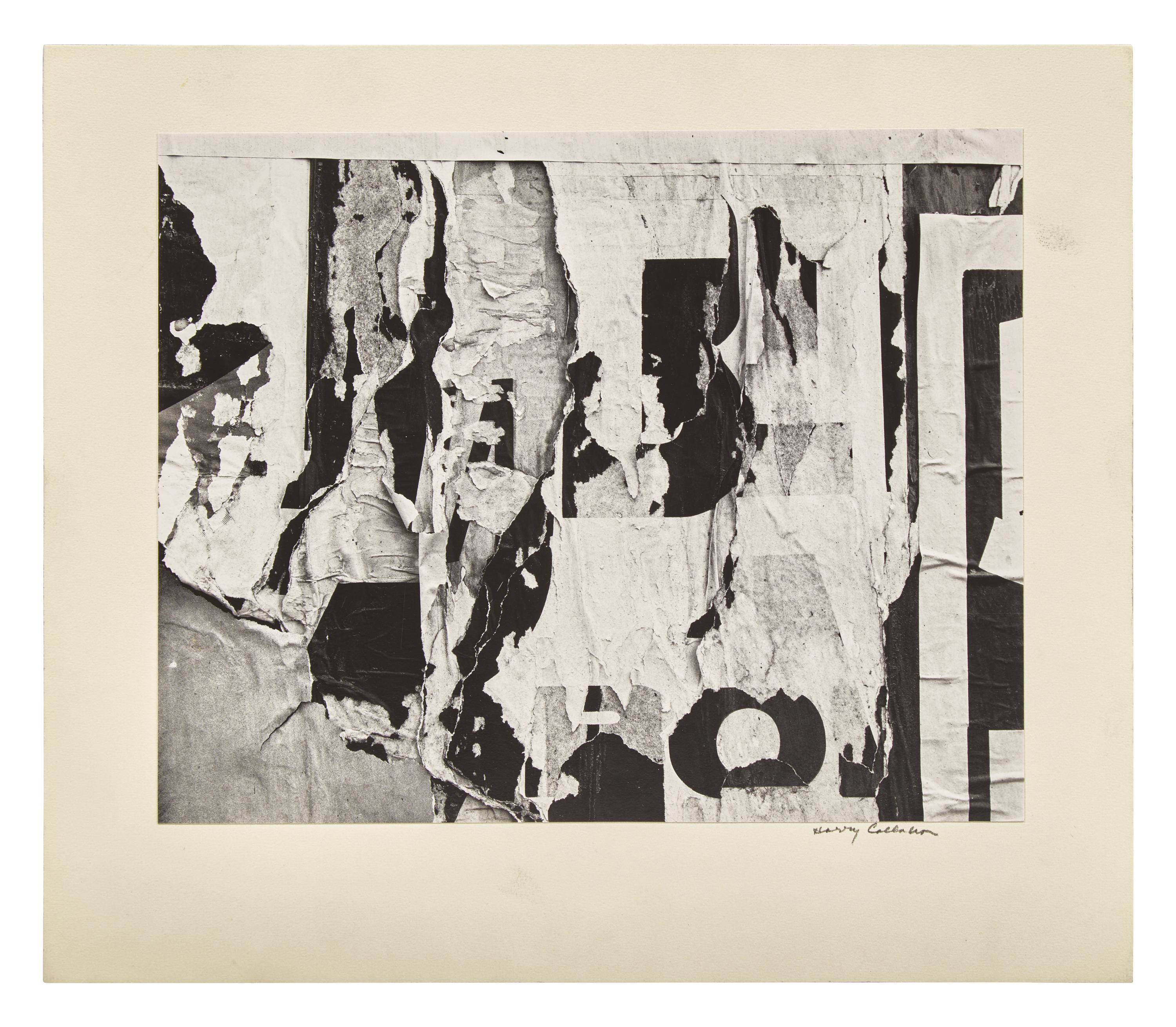 New York, 1945 and Torn Sign , 1946 (two works)