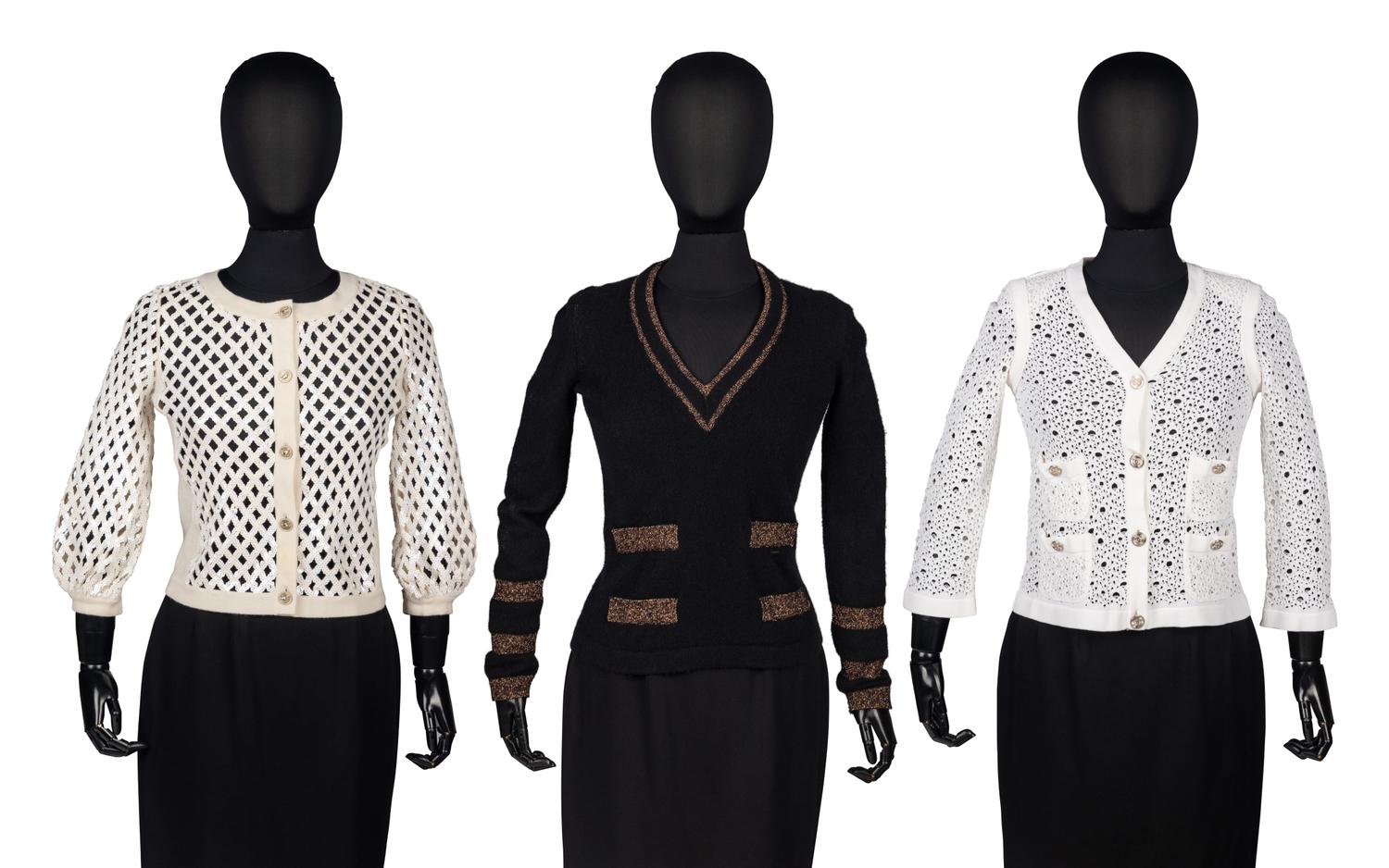 Three Chanel Sweaters